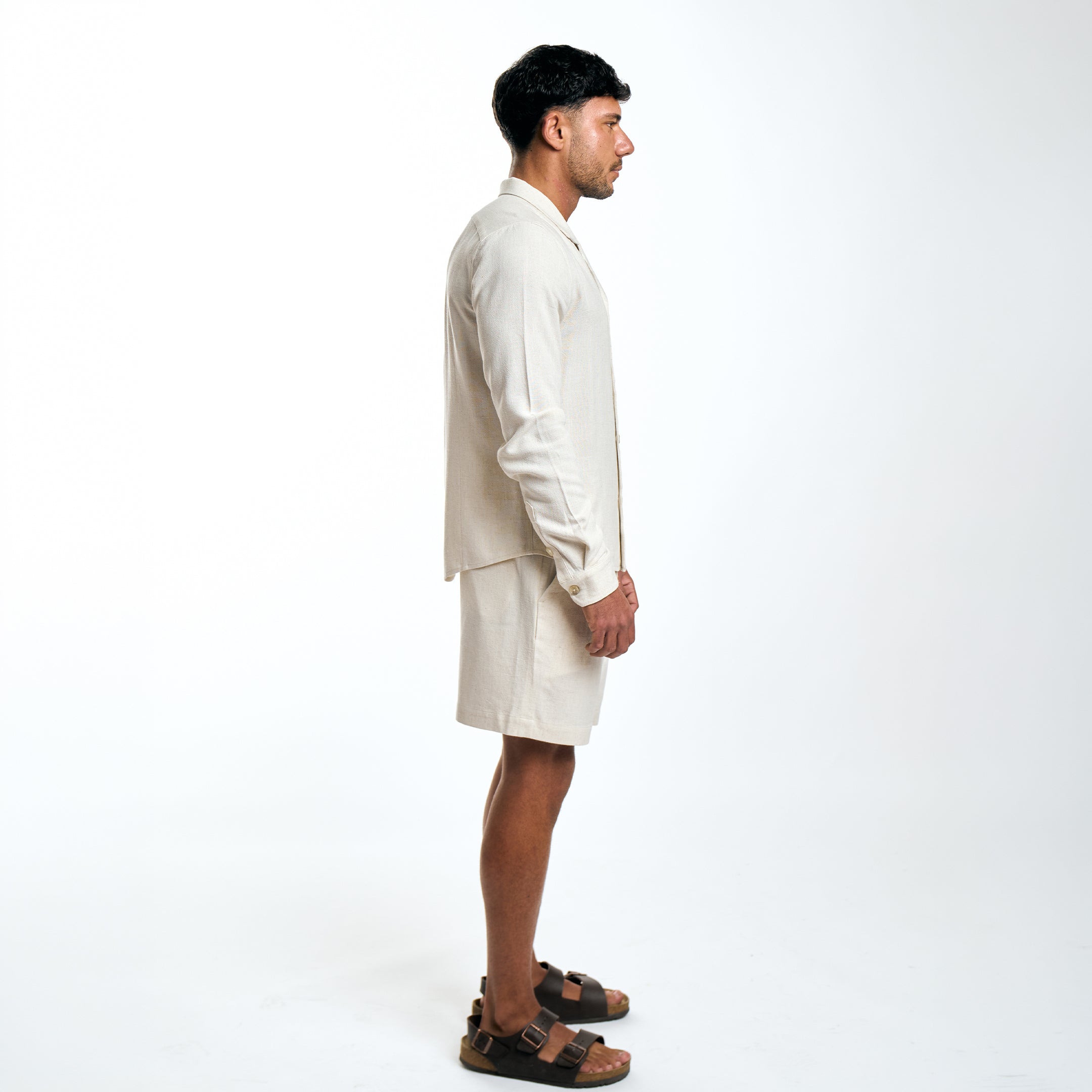 Liora Linen Shorts - Birch