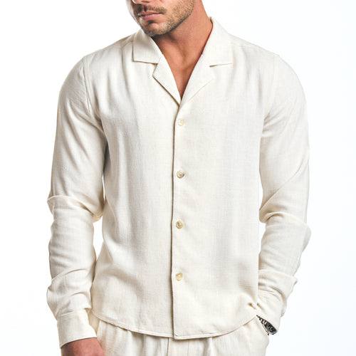 Liora Linen Shirt - Birch