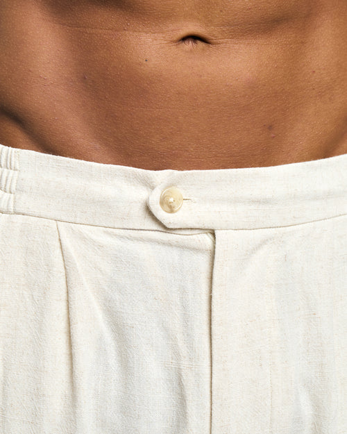 Liora Linen Shorts - Birch