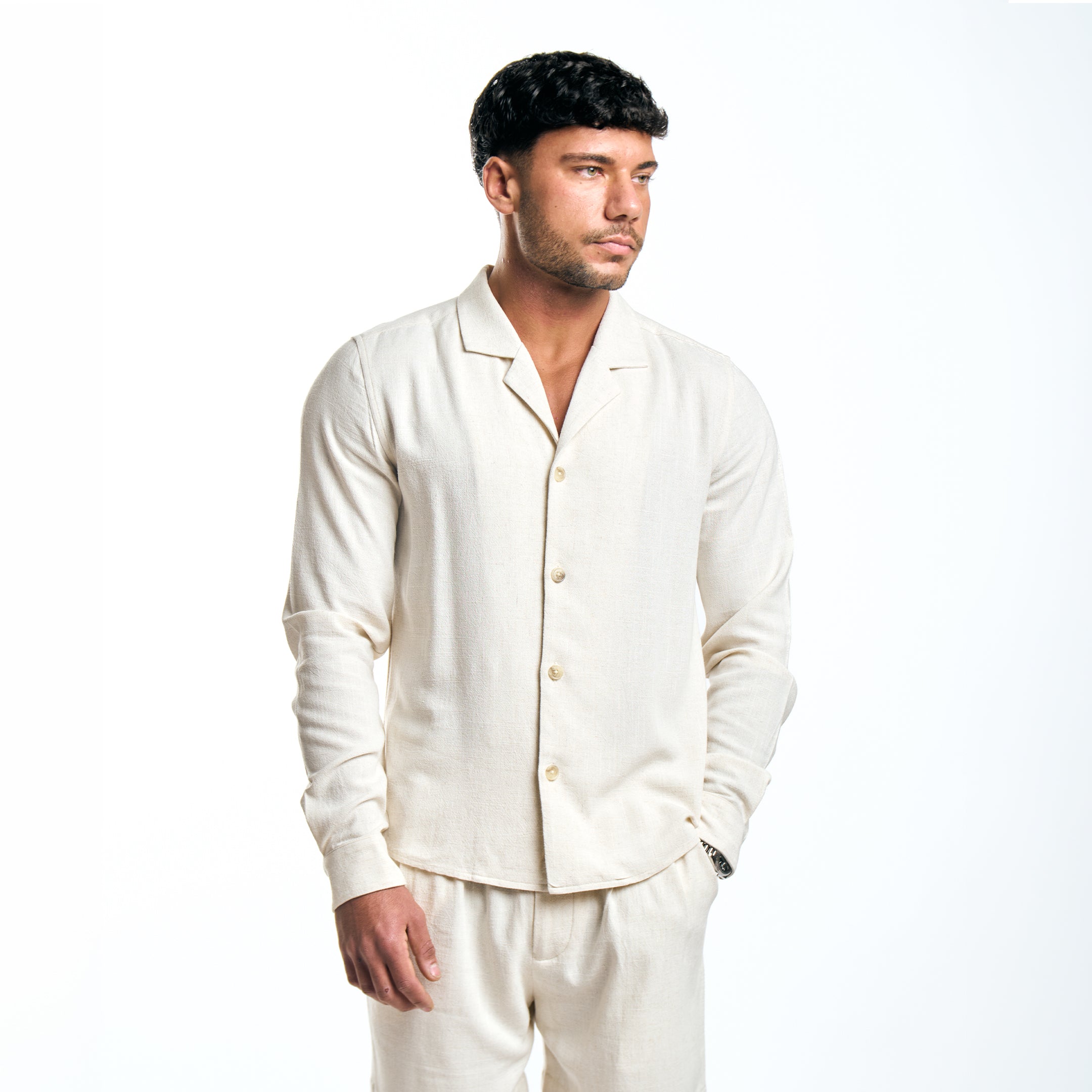Liora Linen Shorts - Birch