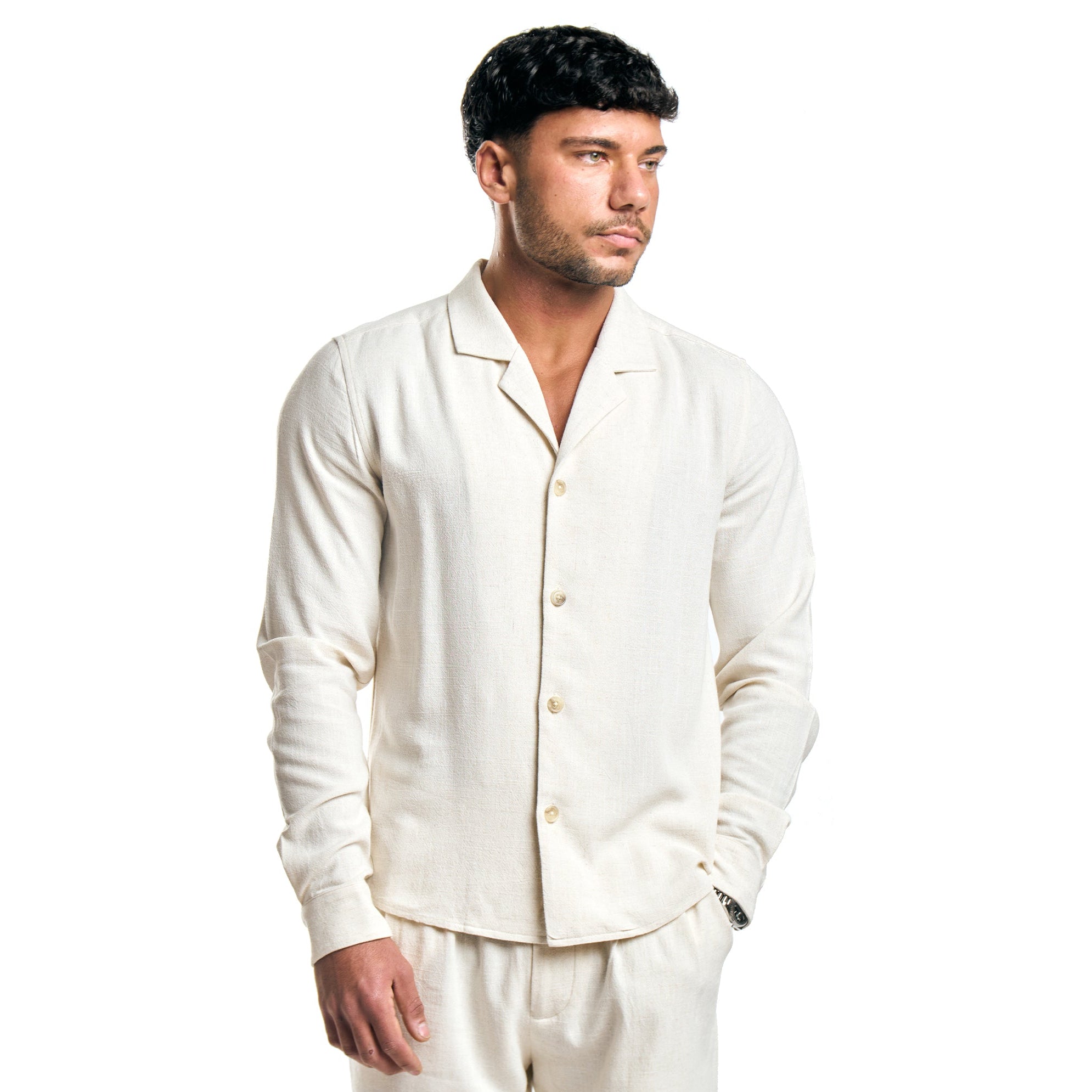 Liora Linen Shirt - Birch